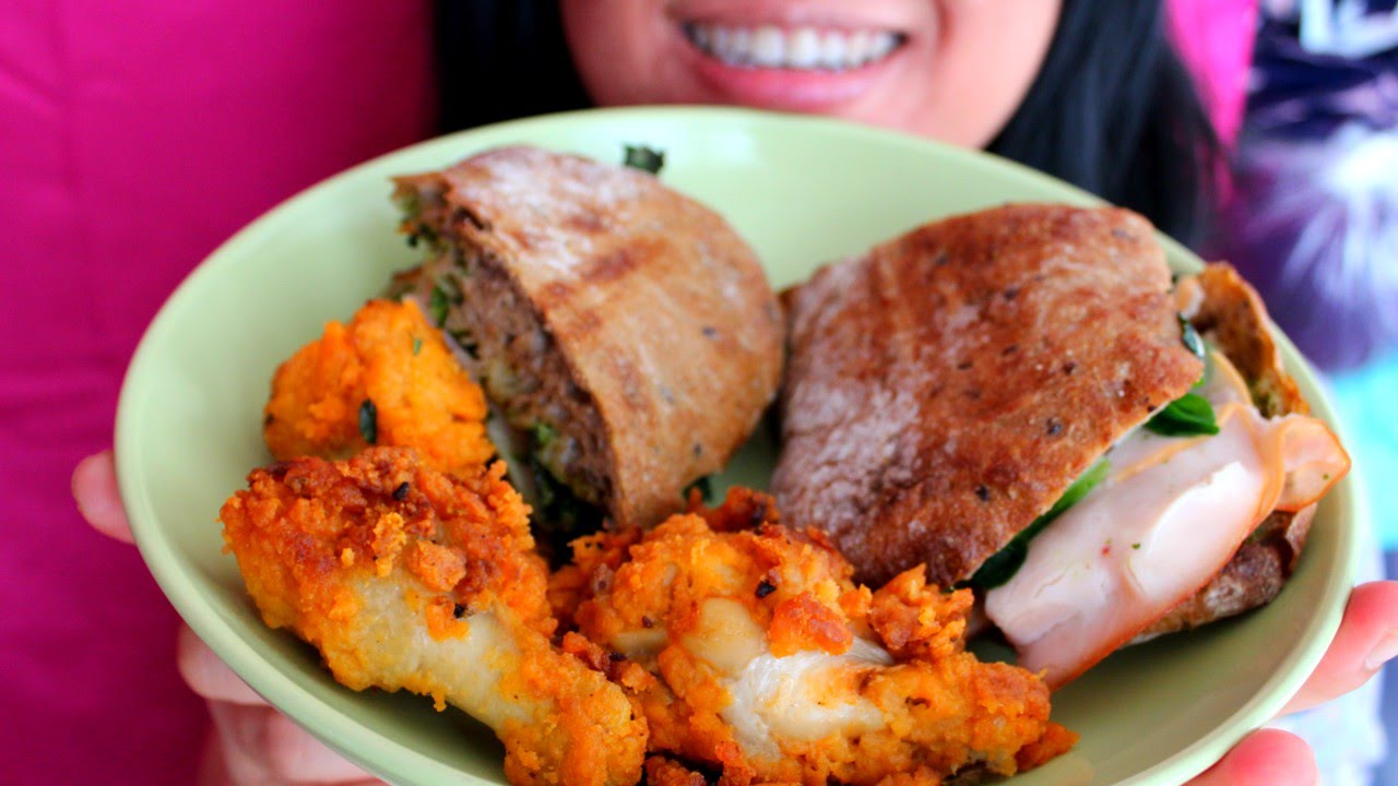 ASMR dumpster diving sandwiches chicken wings EXCITING gift video for BF