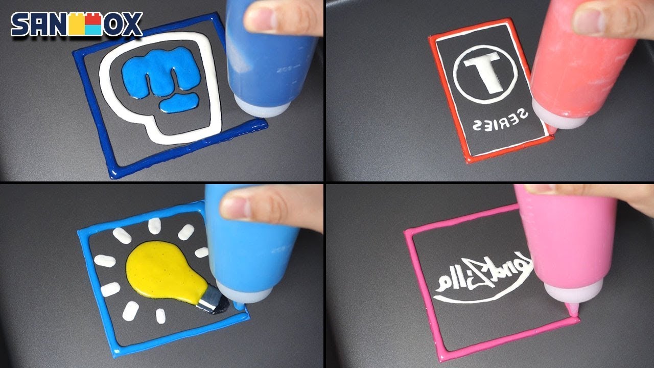 Youtube Subscriber Ranking Logo Pancake art - PewDiePie, Tseries, 5-Minutes Craft, Kindzilla