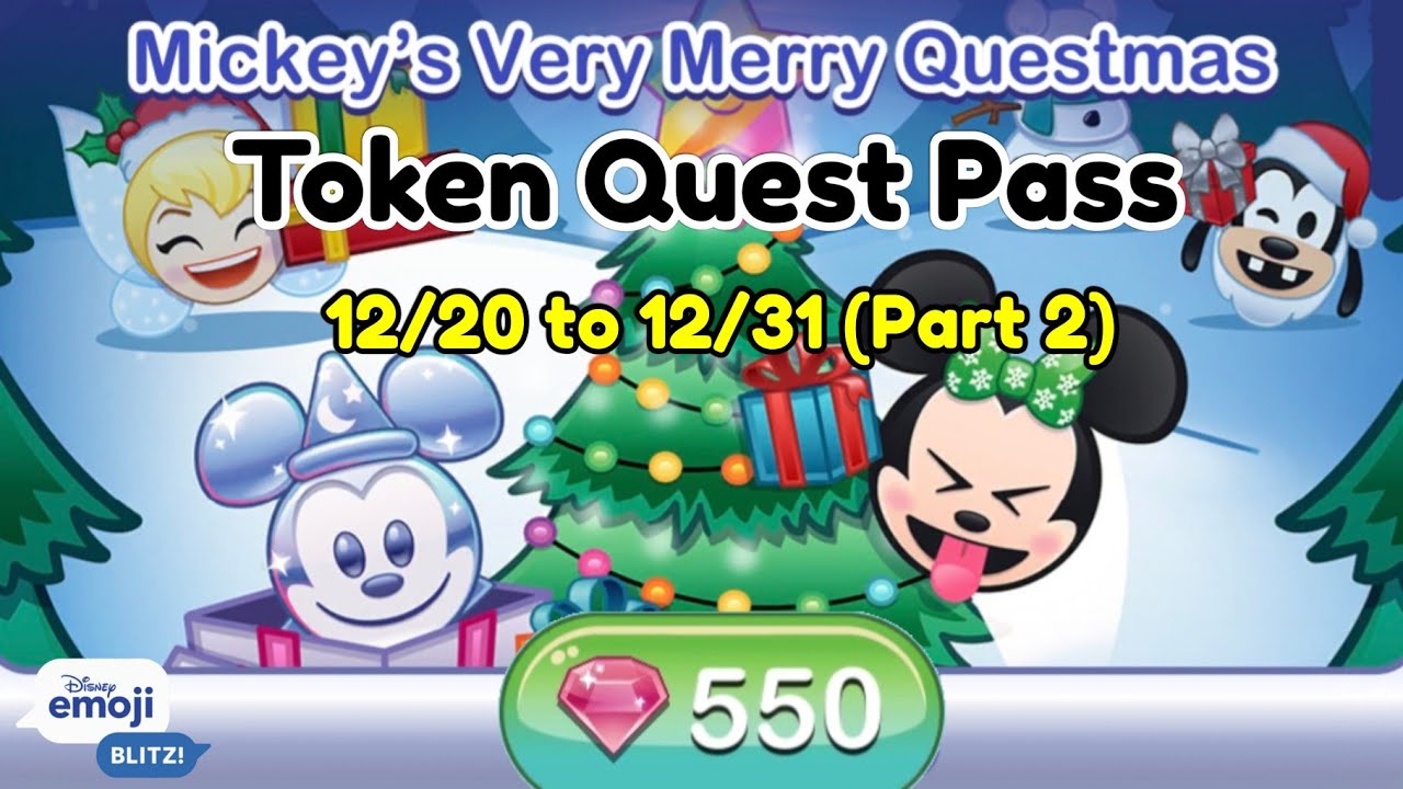 Disney Emoji Blitz Token Quest Pass (December 2023) Part 2
