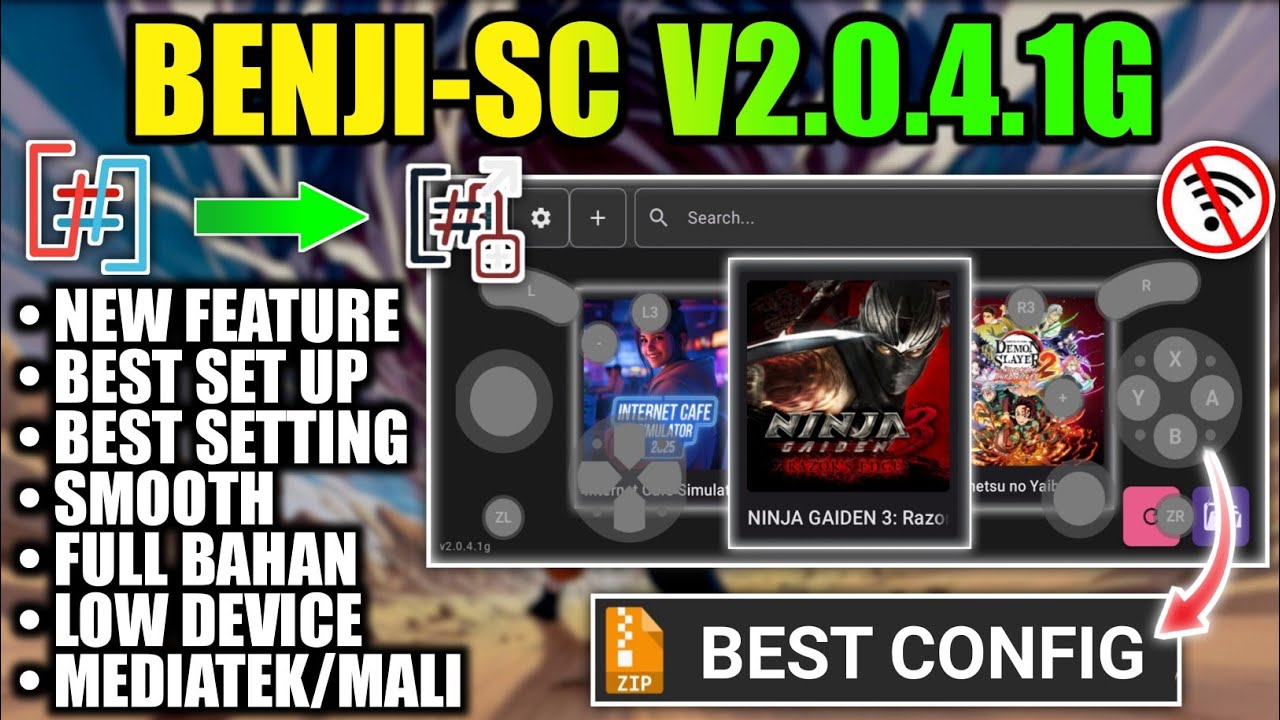 NEW UPDATE🔥 BENJI-SC V2.0.4.1G EMULATOR ANDROID | Banyak Fitur Baru & Keren | KENJI-NX