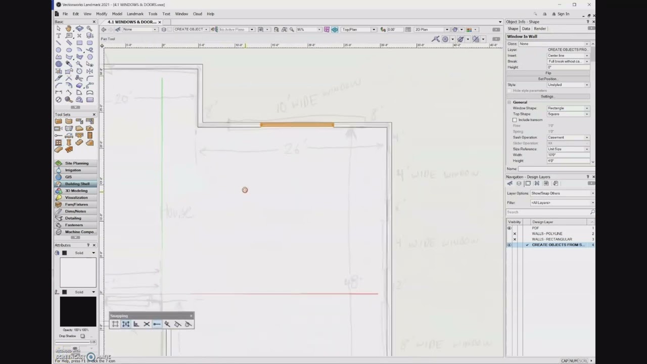 4.2a Windows tool - Vectorworks 2023