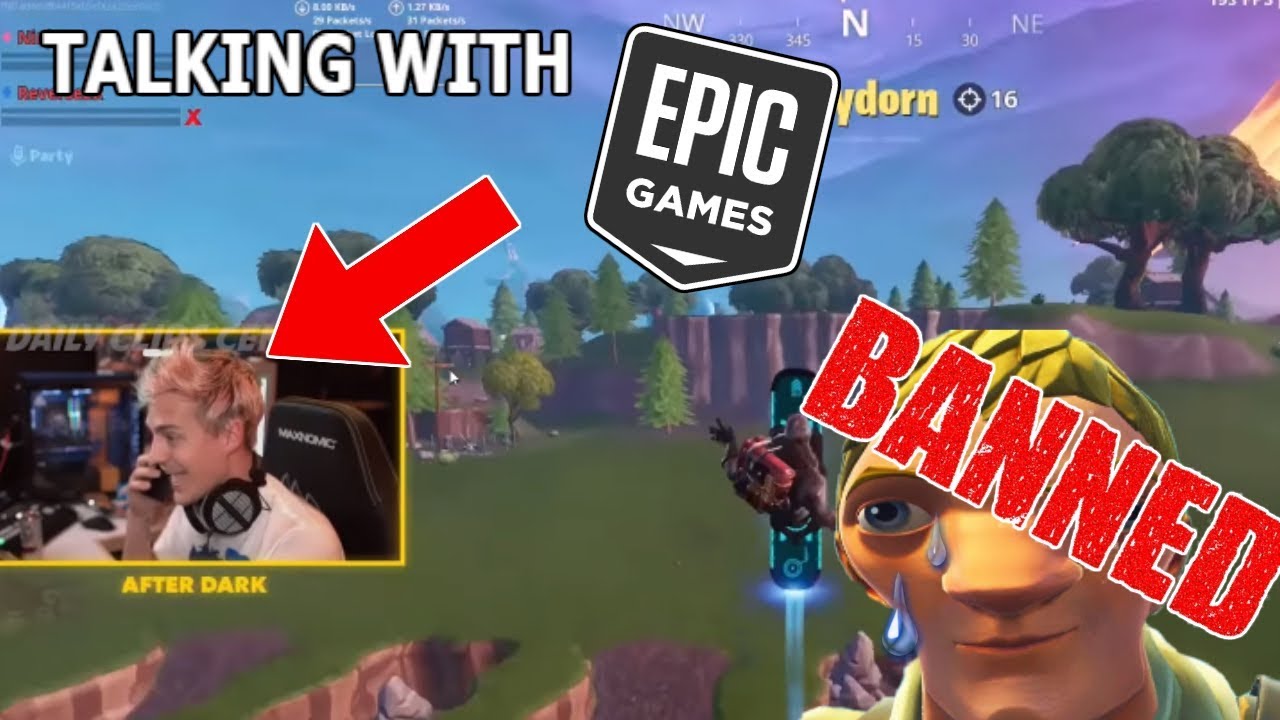 NINJA Getting an HACKER ban live on stream - FORTNITE