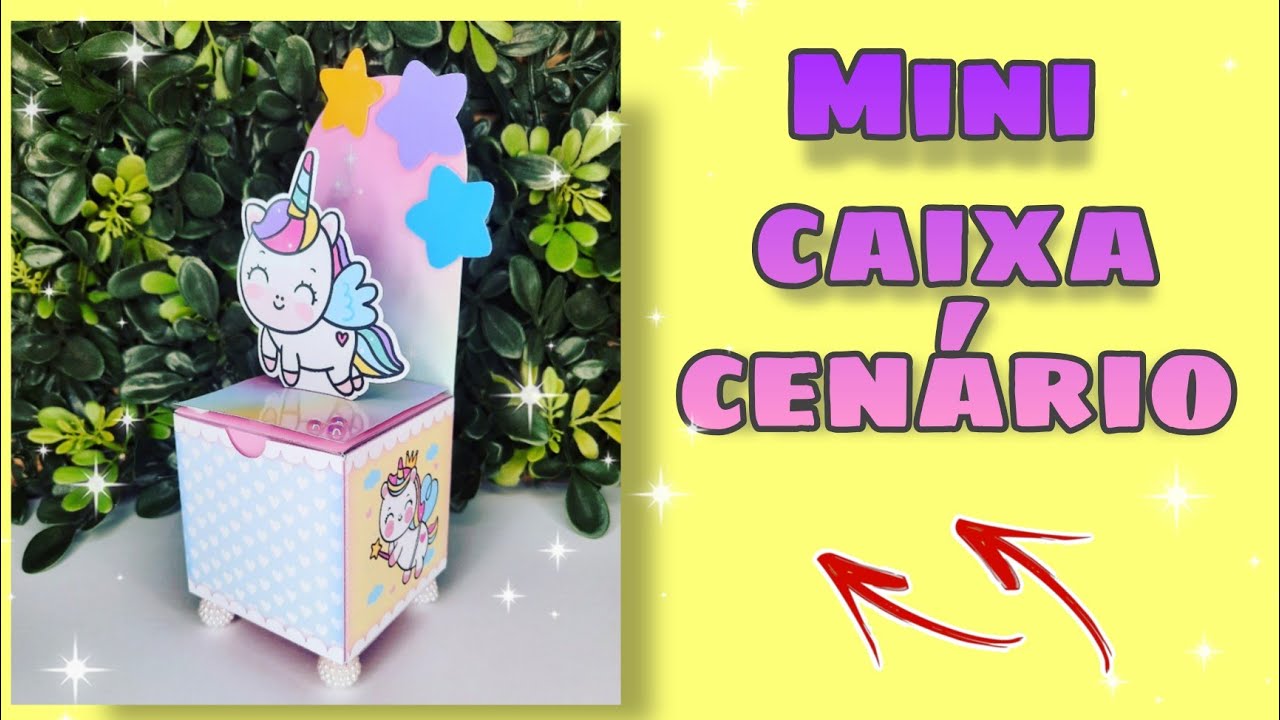 caixa mini cenário + arquivo grátis
