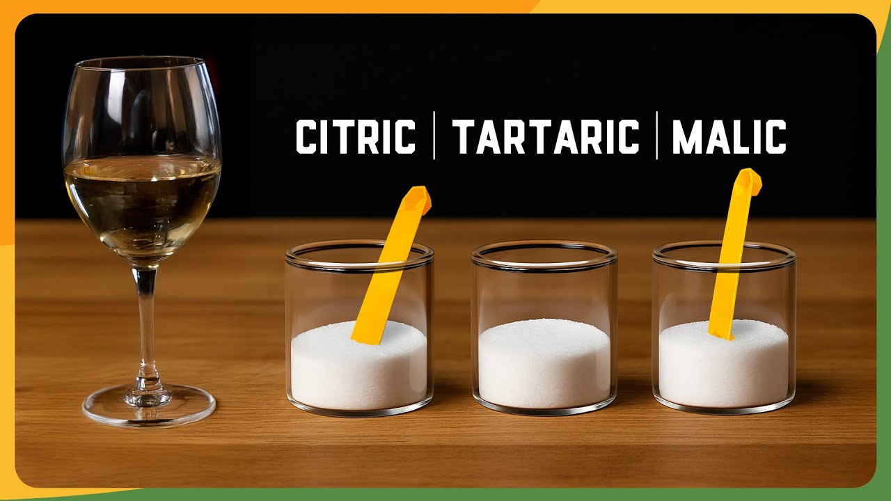 Acid balance in mead, cider, and wine