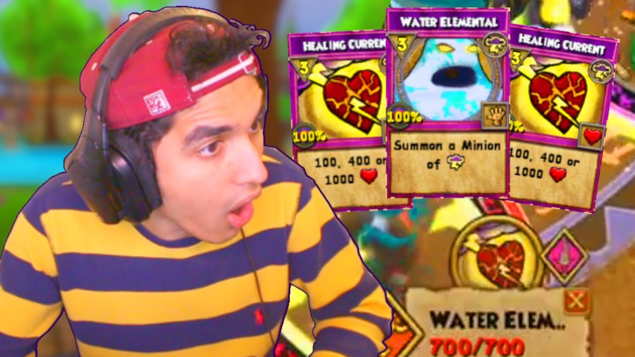 Wizard101 Cosmic (140) Storm PvP: *НОВЫЙ* СПАМ Элементаля Воды Исцеляющий поток!