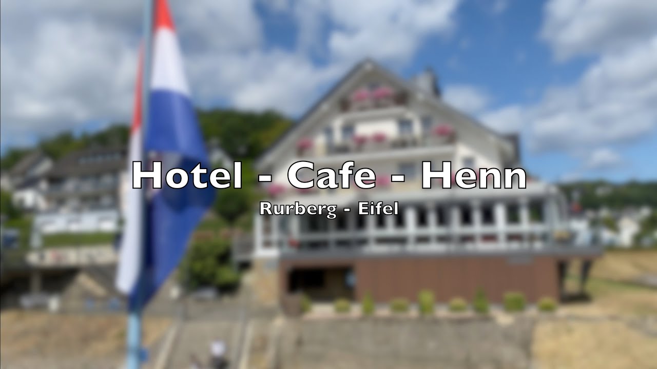 Rurberg Simmerath Eifel - Hotel Cafe Henn mit dem Schiff 🛥 nach  Schwammenauel Rursee Ausflug Urlaub