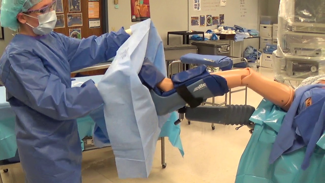 Lithotomy Draping
