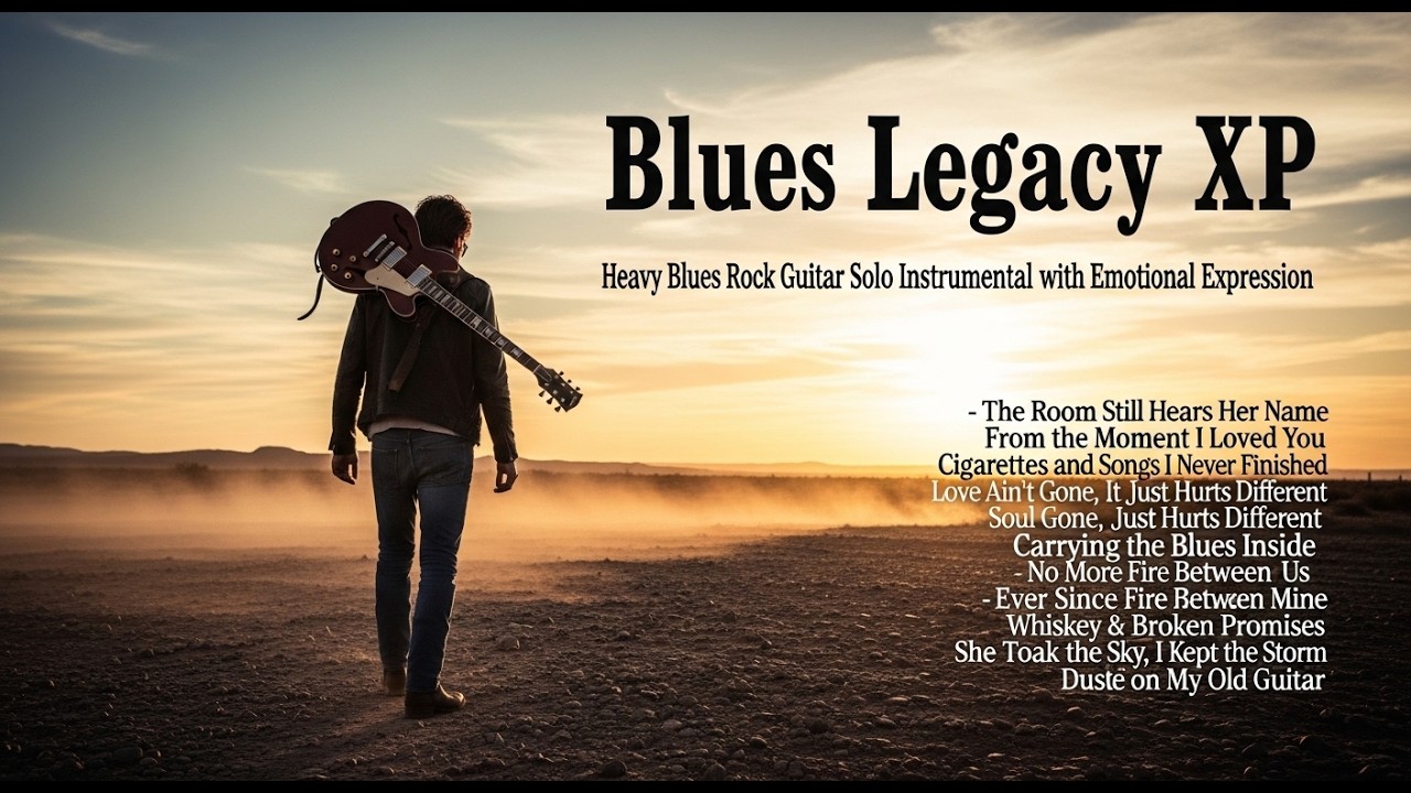 Heavy Blues Rock Guitar Solo Instrumental with Emotional Expression