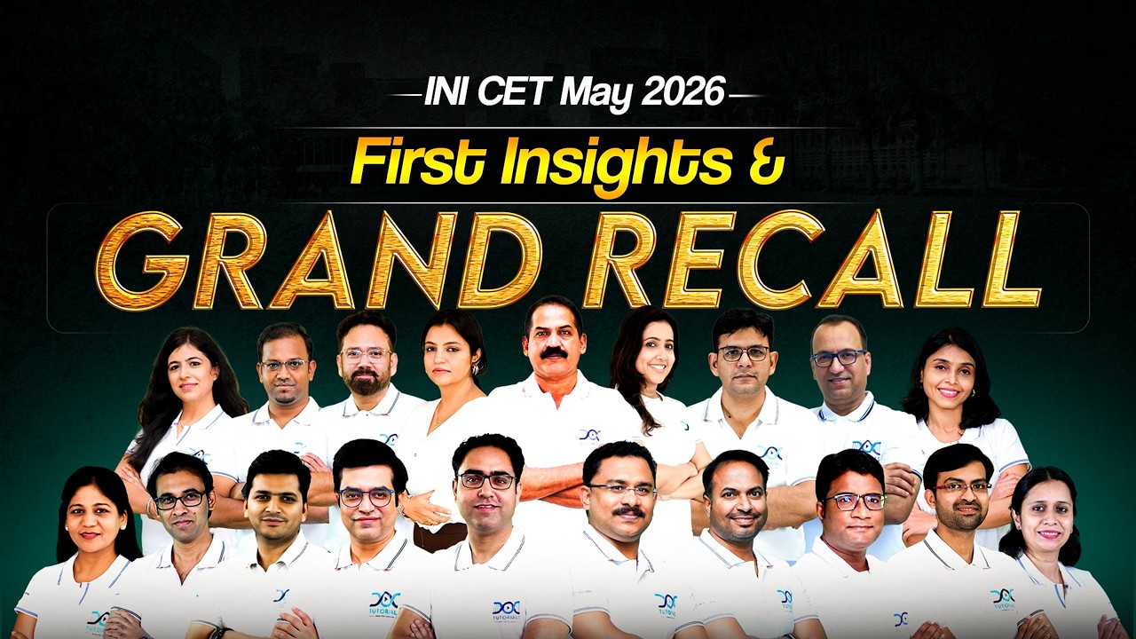 INICET Recall | INICET May 2026 Recall | INICET Recall Questions | INICET PYQs