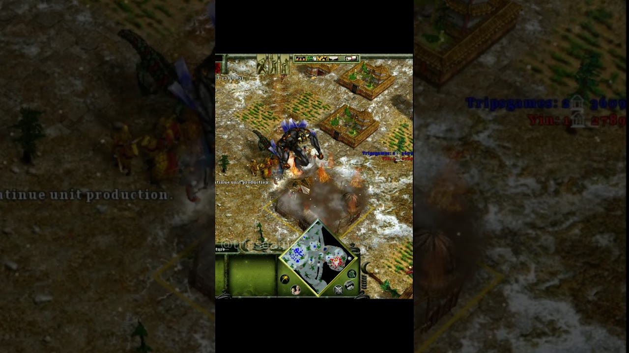 Titan Destroy Enemy Town Center #gaming #rts #tripsgames
