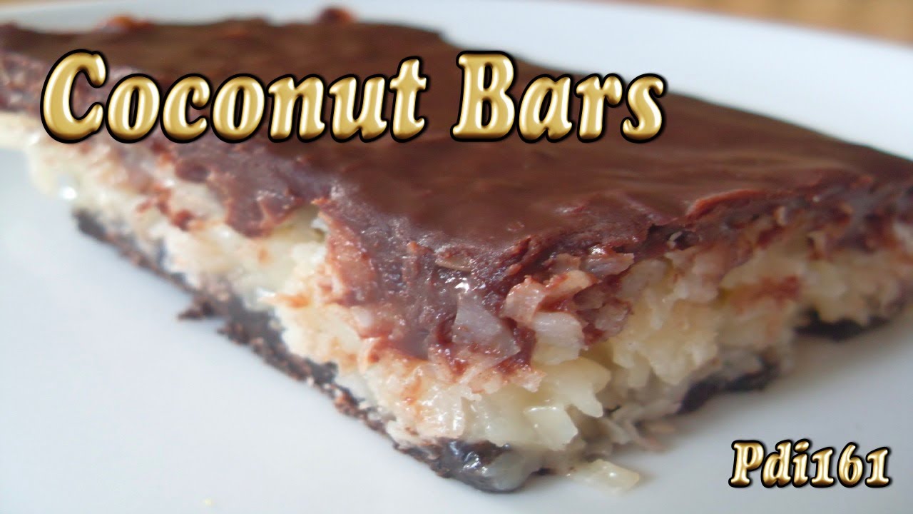 Chocolate Coconut Bars ~ Better Than Mounds Bars IMO