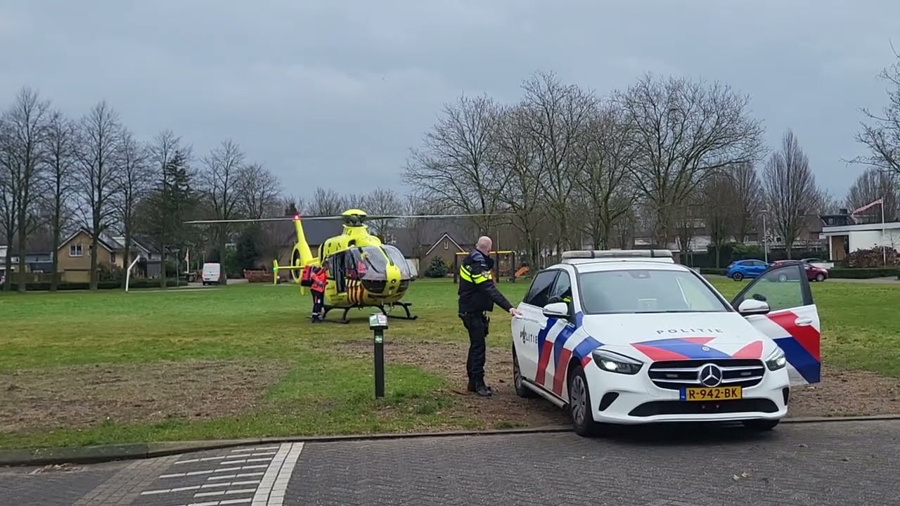 Traumahelikopter maakt landing in Drunen