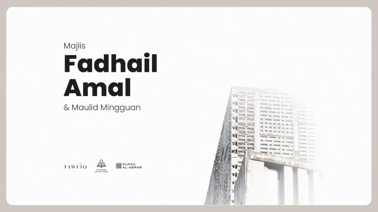 Majlis Fadhail Amal | 29 Januari 2026