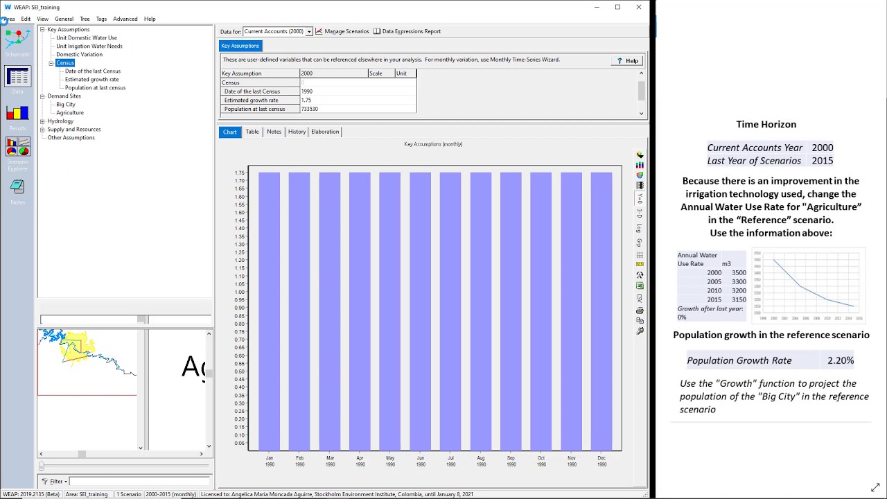 WEAP Tutorial 06.1 - WEAP, Scenarios