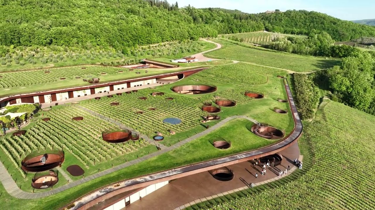 4K - Marchesi Antinori winery - World best Vineyard 2022/Most Admired Wine Brand 2023