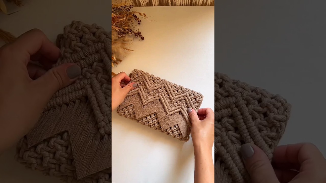 Macrame Bag #macrame #macrametutorial #handmade #crafts #stitch #diyprojects