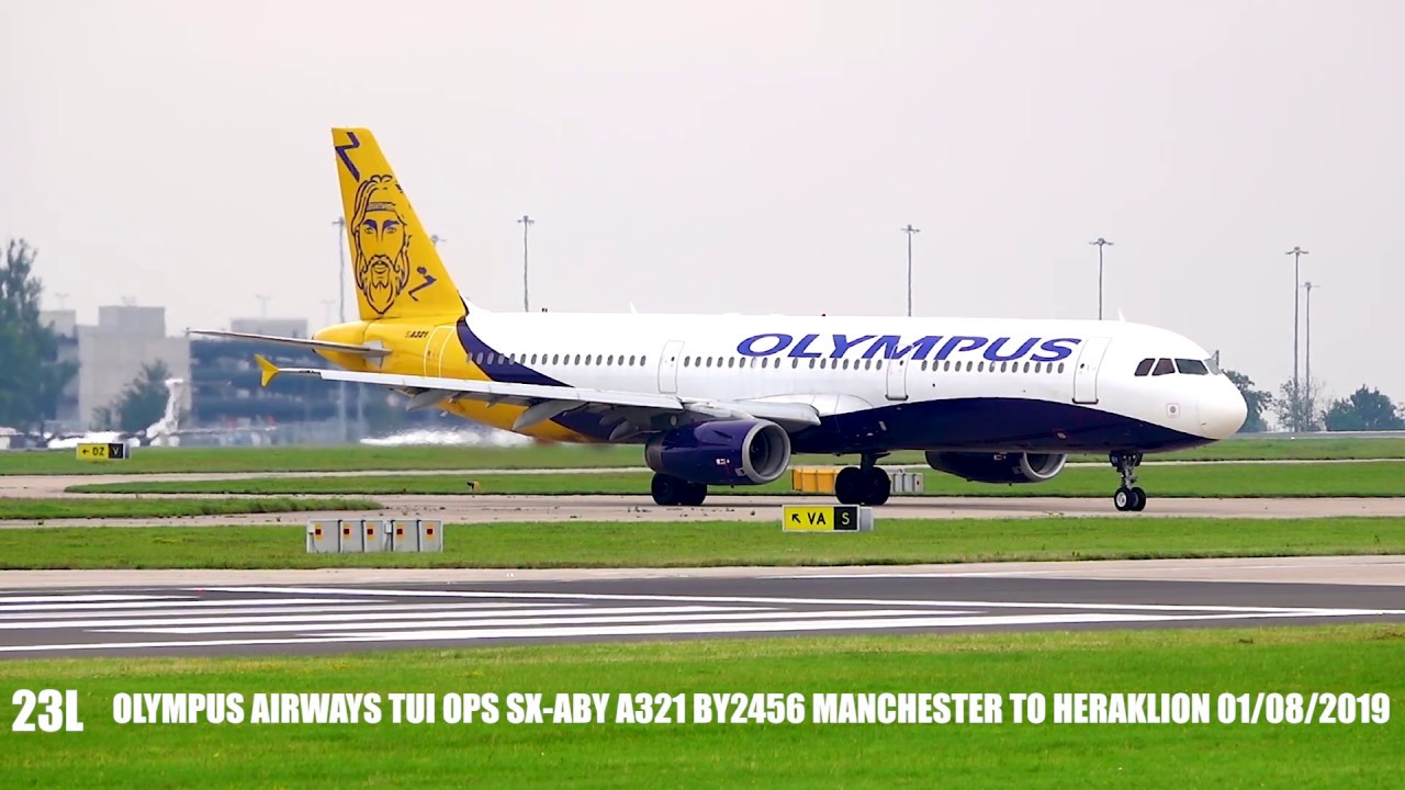 Olympus Airways SX-ABY Airbus A321-231 TUI Airways OPS BY2456 Manchester To  Heraklion 01/08/2019