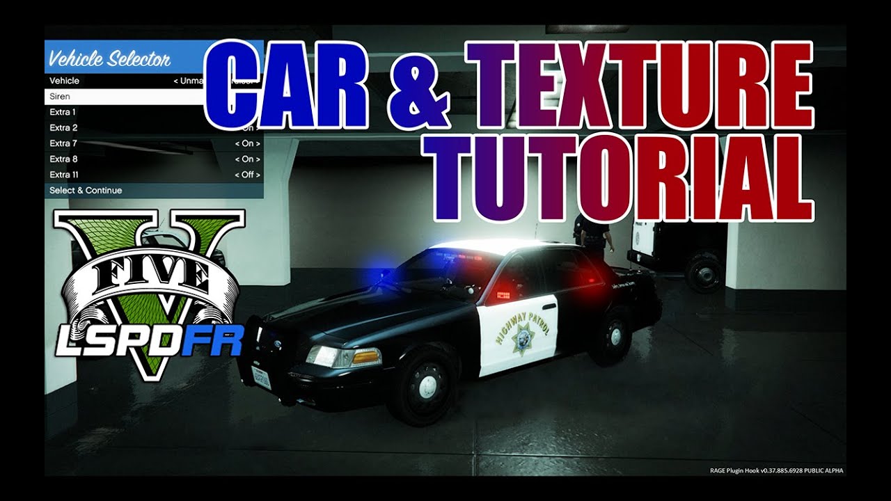 LSPDFR - GTA 5 - How-To Replace Cars & Textures