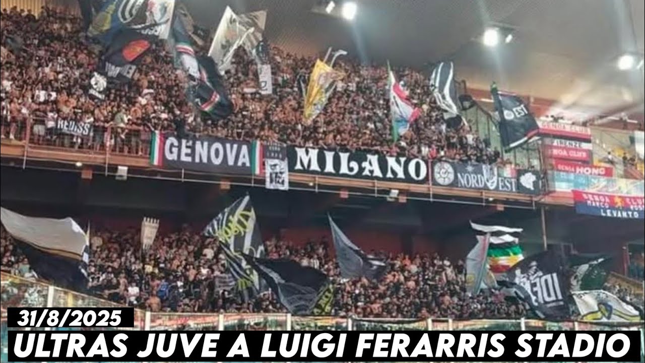 ULTRAS JUVE A LUIGI FERARRIS STADIO || Genoa vs Juventus 31/8/2025