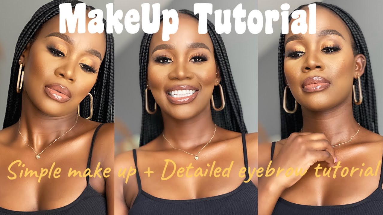 Simple MakeUp Tutorial with Affordable Products || South African YouTuber