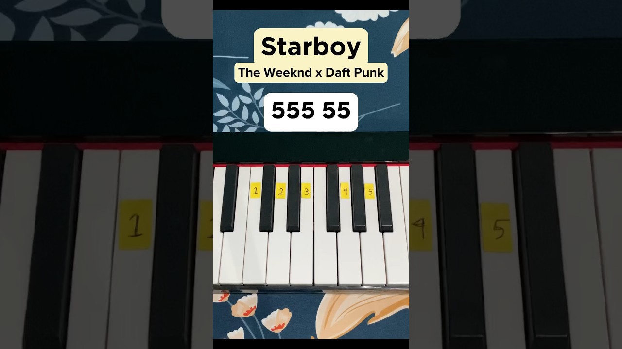 Starboy - The Weeknd x Daft Punk (Piano Tutorial) #music #shorts