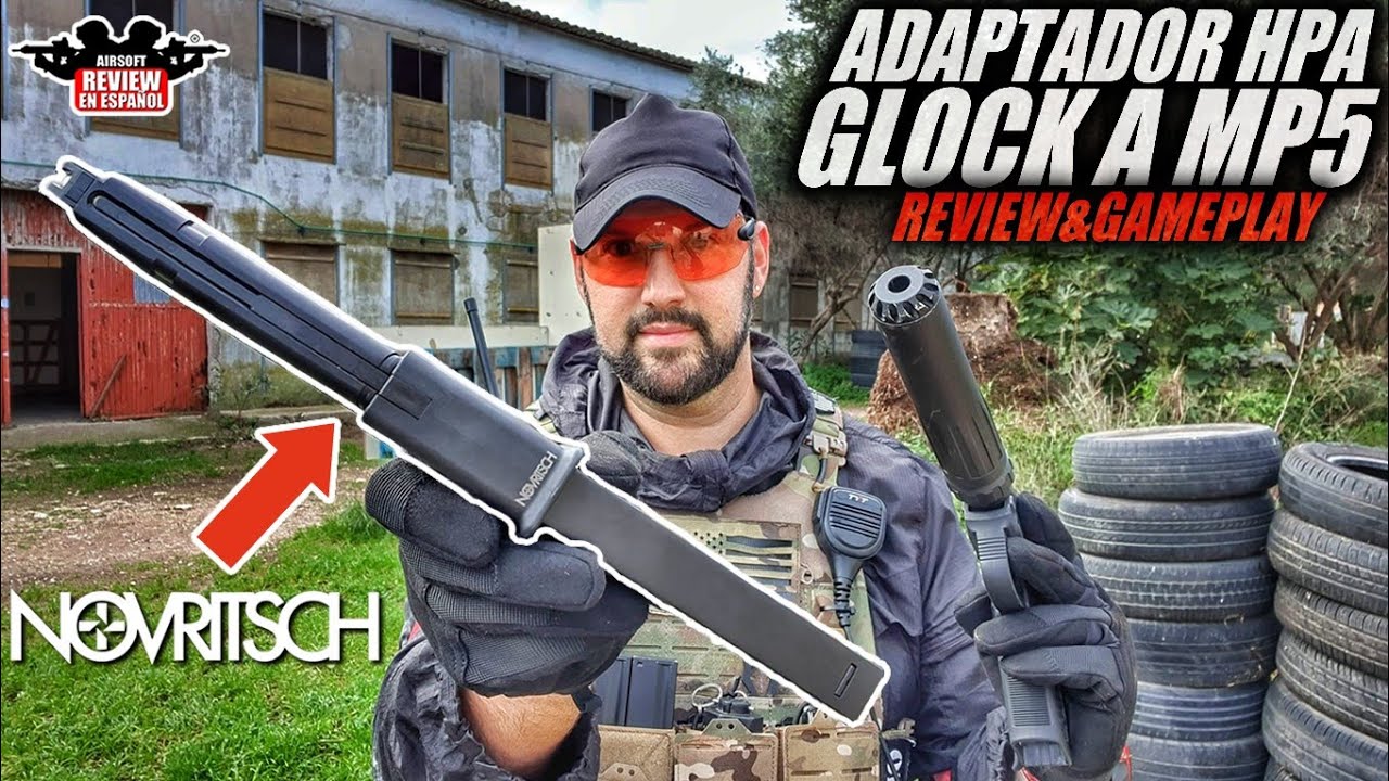 ADAPTADOR HPA GLOCK a MP5 NOVRITSCH + Gameplay 🎮 en CQB Arena | Airsoft Review en Español