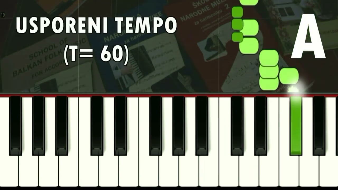PARAĆINKA KOLO: Tutorial u normalnom i usporenom tempu + Harmonija