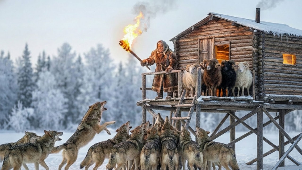 90-YEAR-OLD GRANDMA FACES 1,000 WOLVES TO PROTECT HER SNOW SHEEP AT –71°C | YAKUTIA SURVIVA