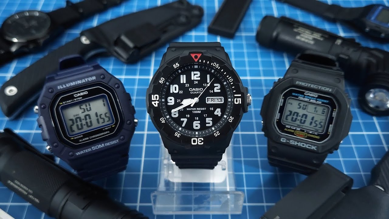 Relógio Casio MRW-200H-1BV.  Um modelo barato com estilo tático e ótimo custo benefício!  #Relógio