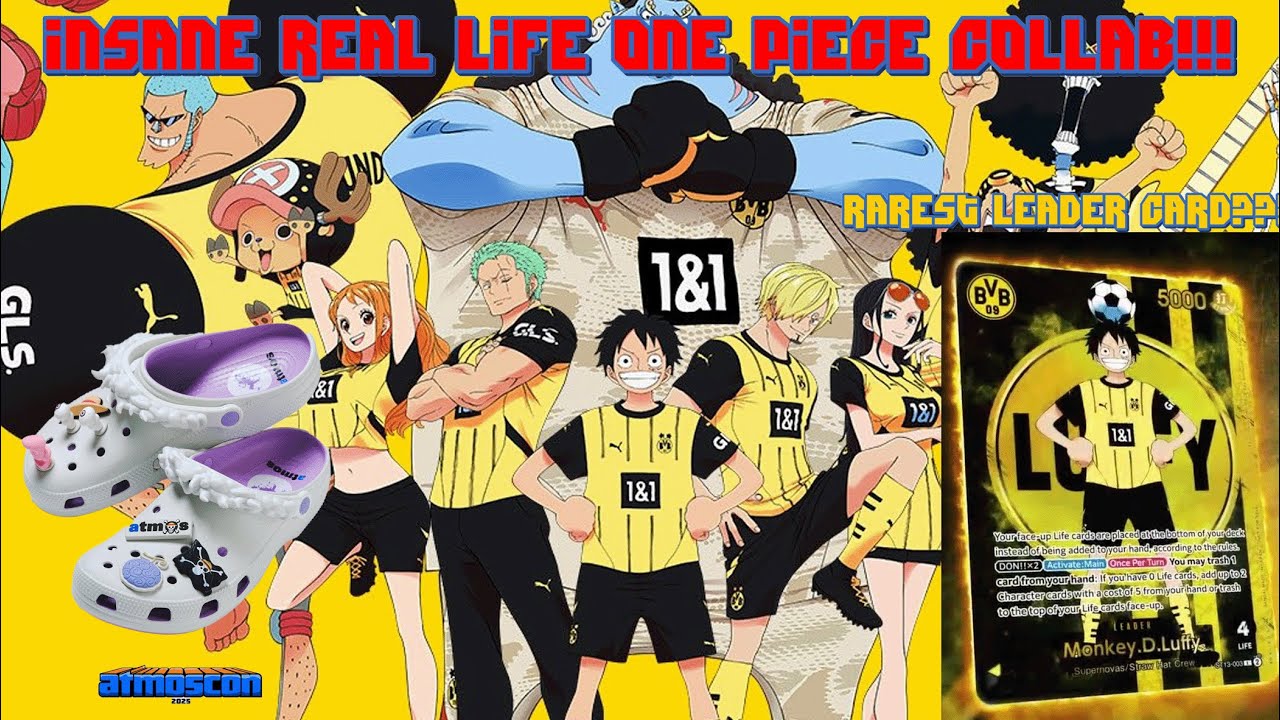 Crazy One Piece Collabs - the RAREST Luffy Card??? (One Piece x Dortmund collab)