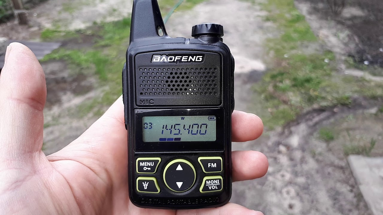 Радиостанция Baofeng BF-T1 mini слушаем 145Мгц