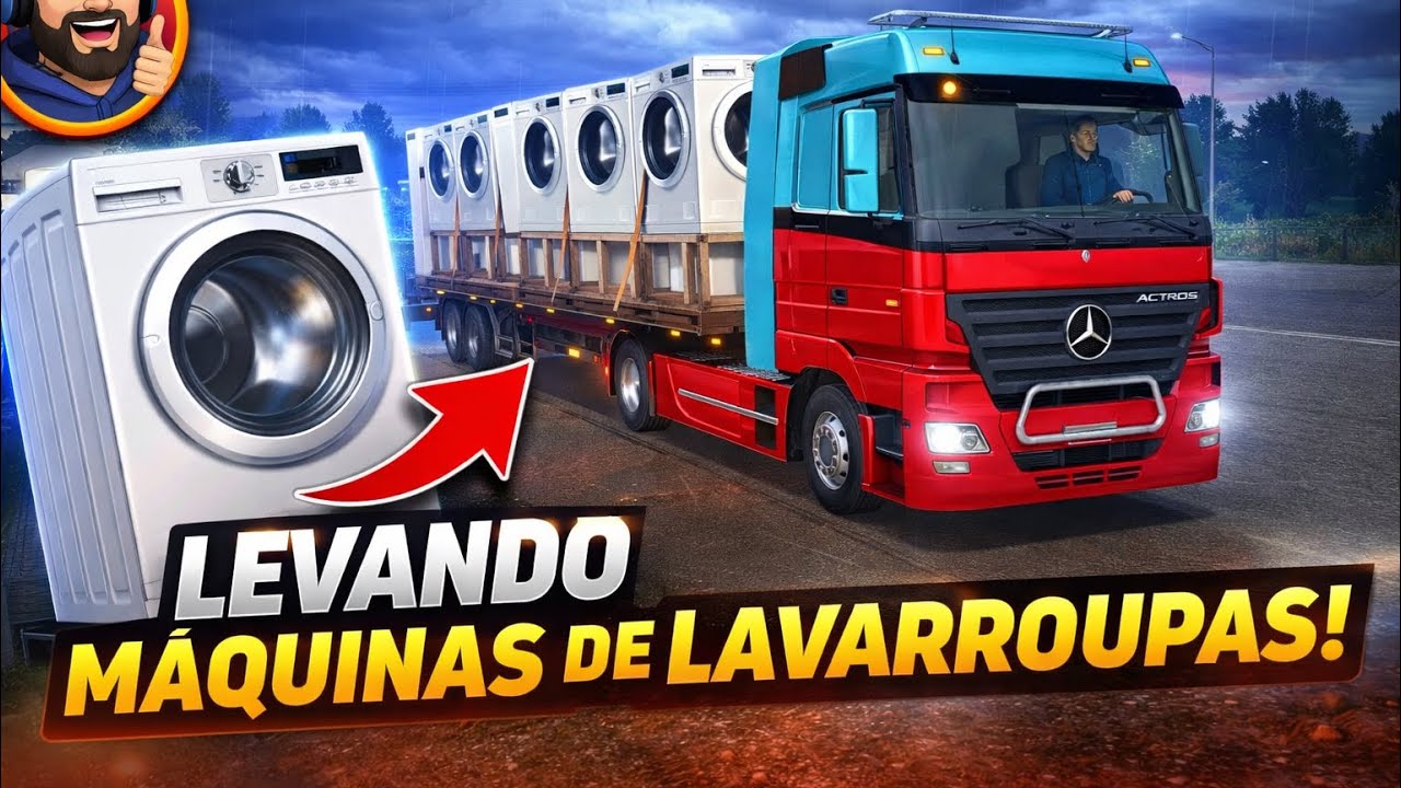 Transportando MÁQUINAS DE LAVAR ROUPAS na CHUVA 🚛💨 | TSU Na Estrada