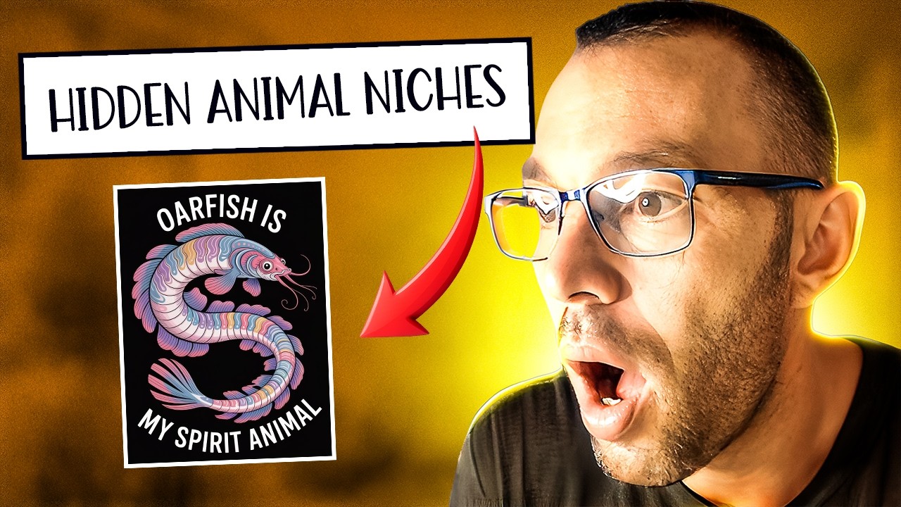 🚨 Low Competition Animal Niches I’d Start TODAY on Merch on Demand 🐟