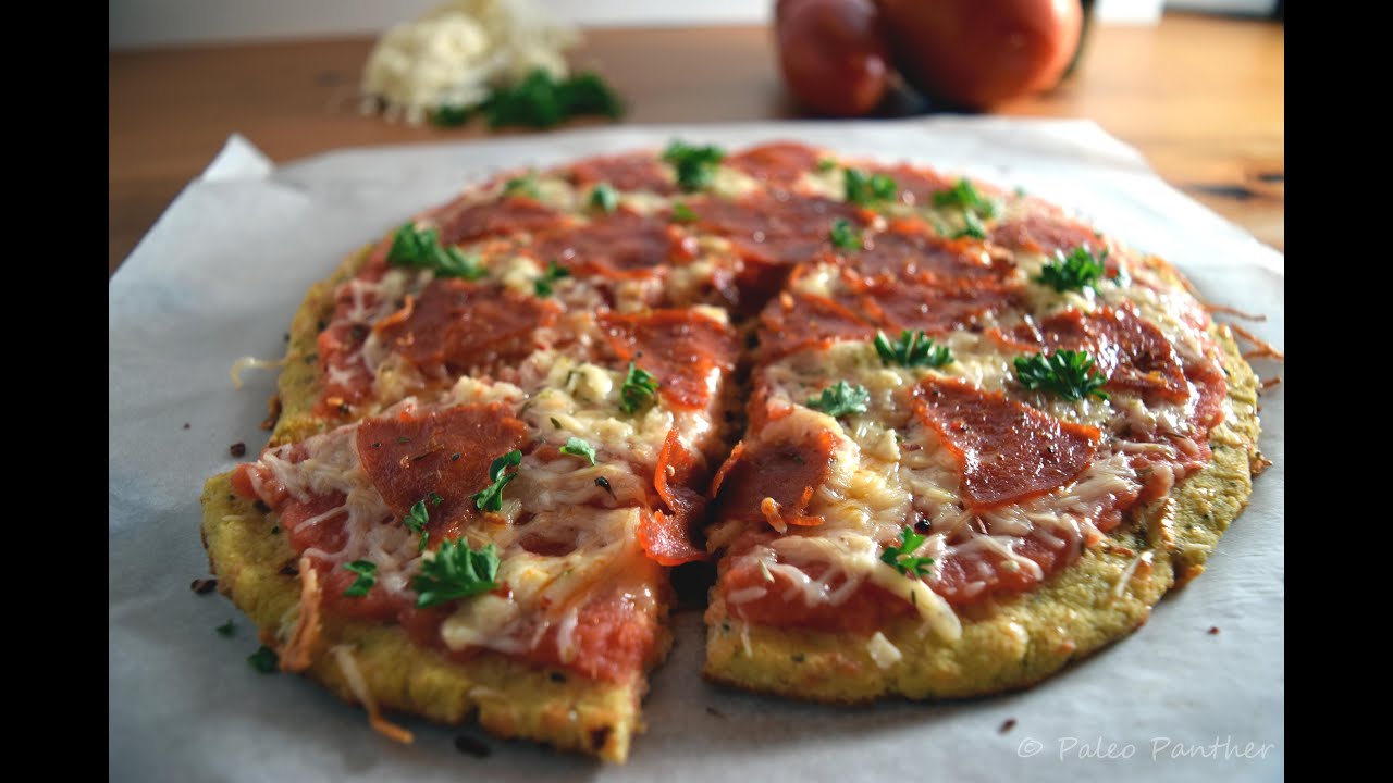 Paleo Pizza with Cauliflower Crust