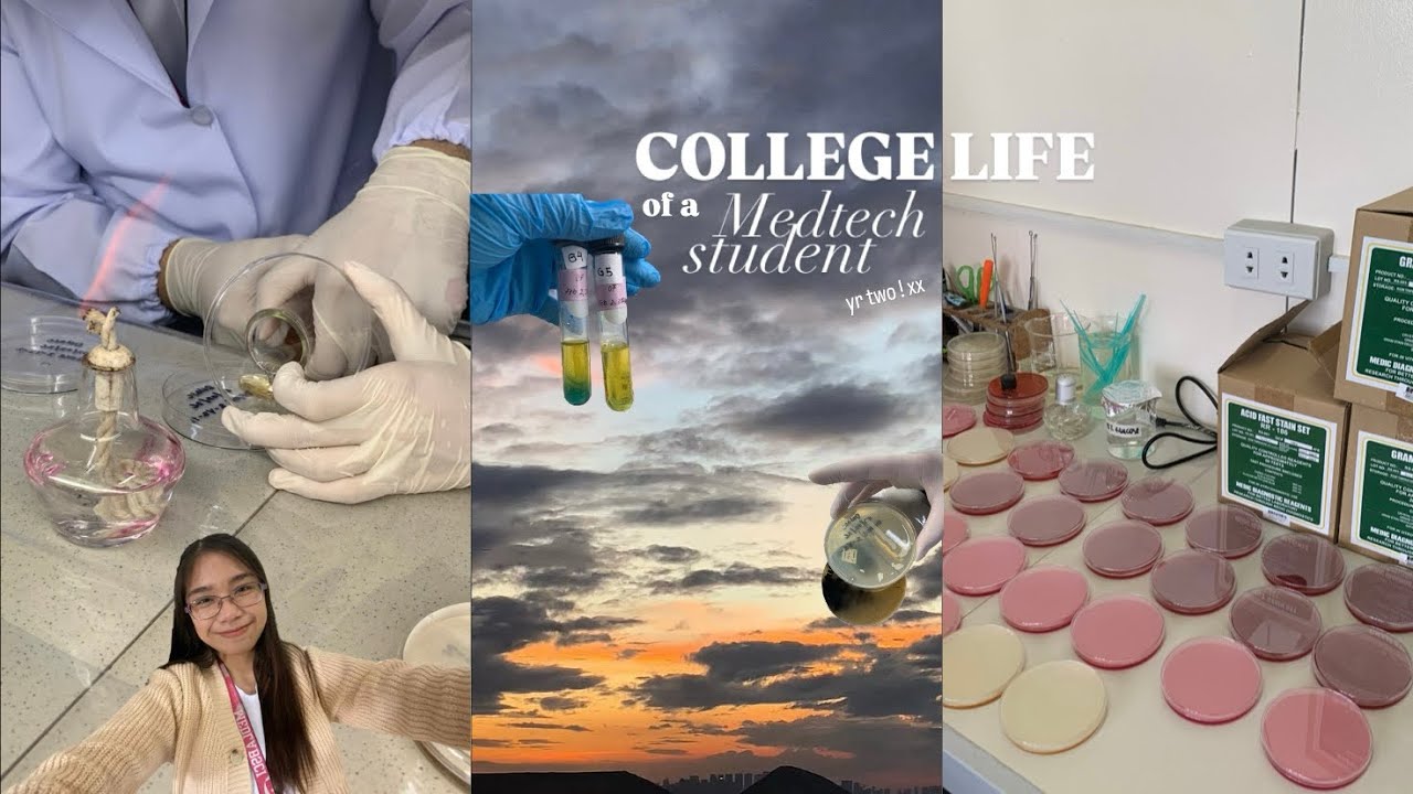 𝜗𝜚 ࣪˖ ִ𐙚 College life of a medtech student👩🏻‍🔬| bacteriology. laboratory activities. OLFU antipolo.
