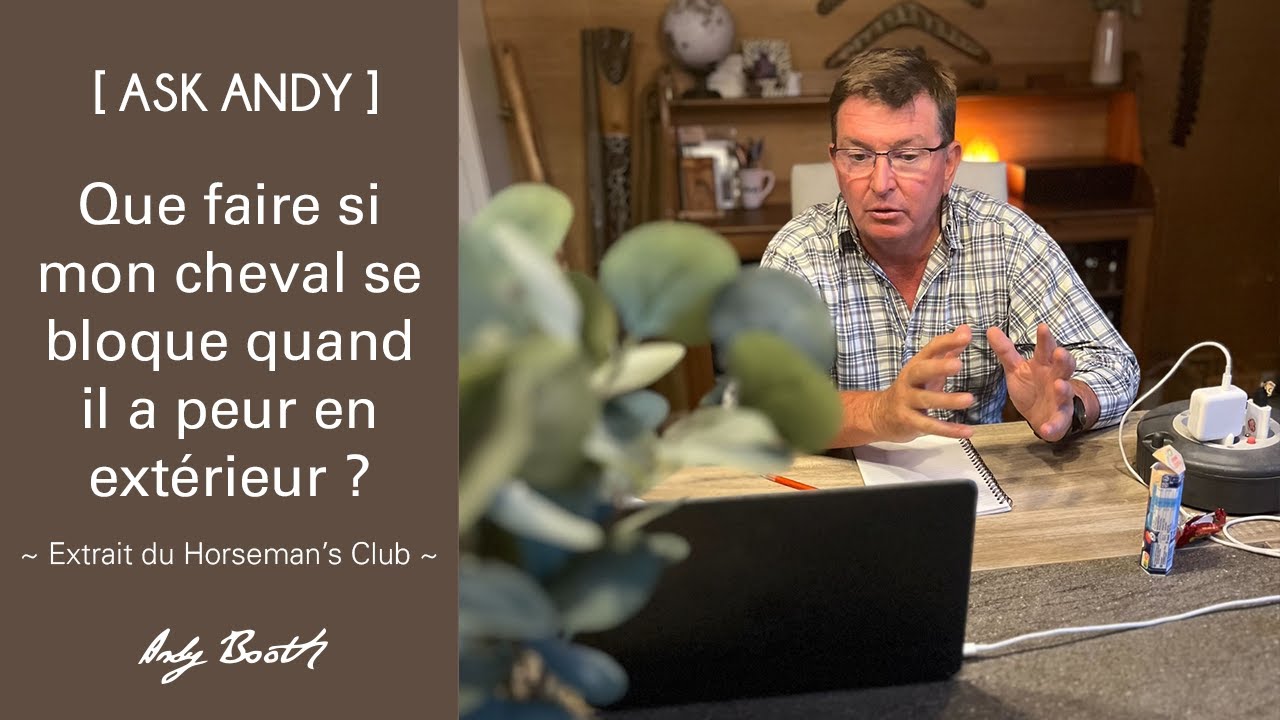 [ASK ANDY] Mon cheval bloque quand il a peur en extérieur, que faire ?
