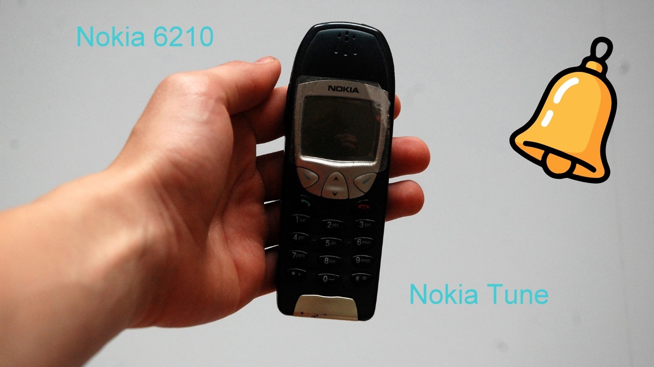 Nokia 6210 – Nokia Tune a menu logá Retro klasika z 2000. rokov
