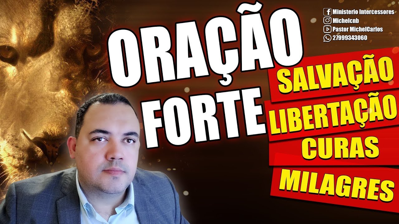 🔴 ORAÇÃO FORTE DE LIBERTAÇÃO - Pr. Michel Carlos - Salvação / Libertação / Curas / Milagres