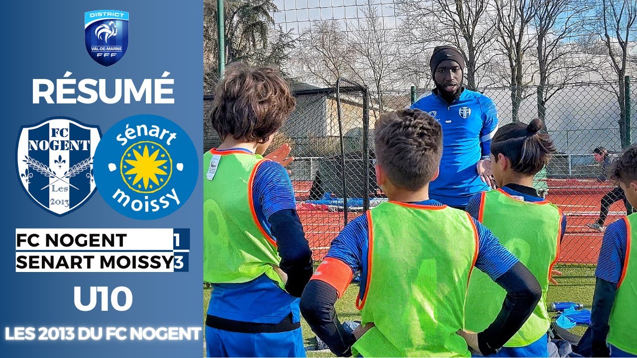 Le FC Nogent se mesure à la redoutable équipe de Senart Moissy en U10
