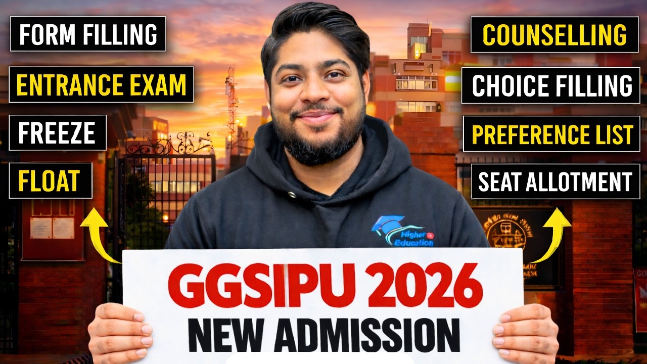 IP University Admission Process 2026 | Form Filling to Seat Allotment Guide | GGSIPU 2026