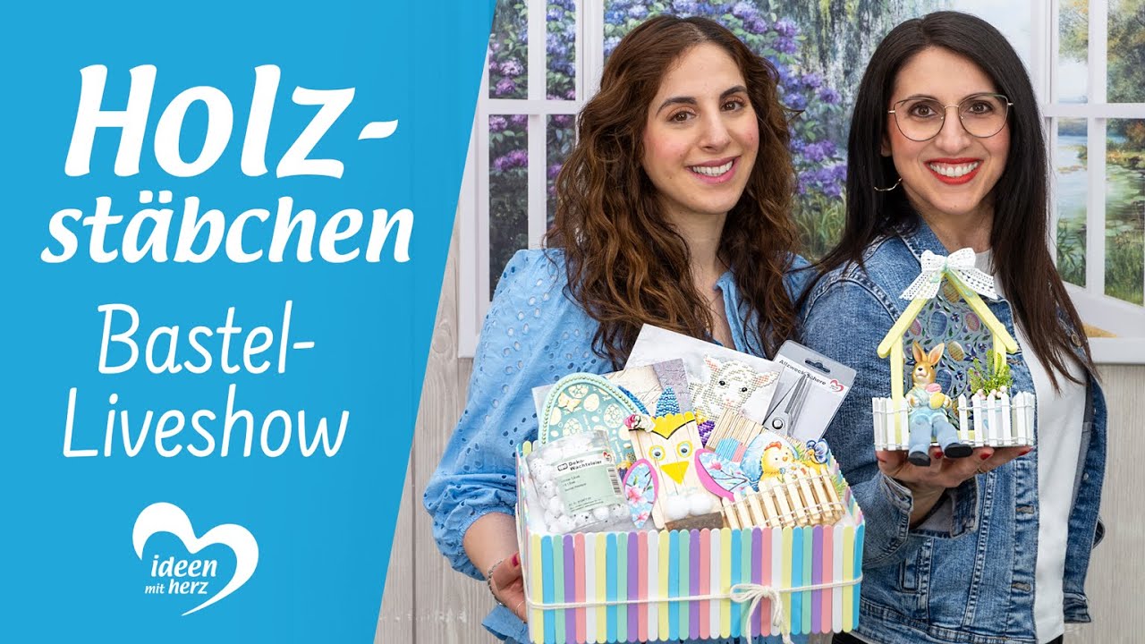 Basteln mit Holzstäbchen - Bastel-Liveshow (31.03.2025)