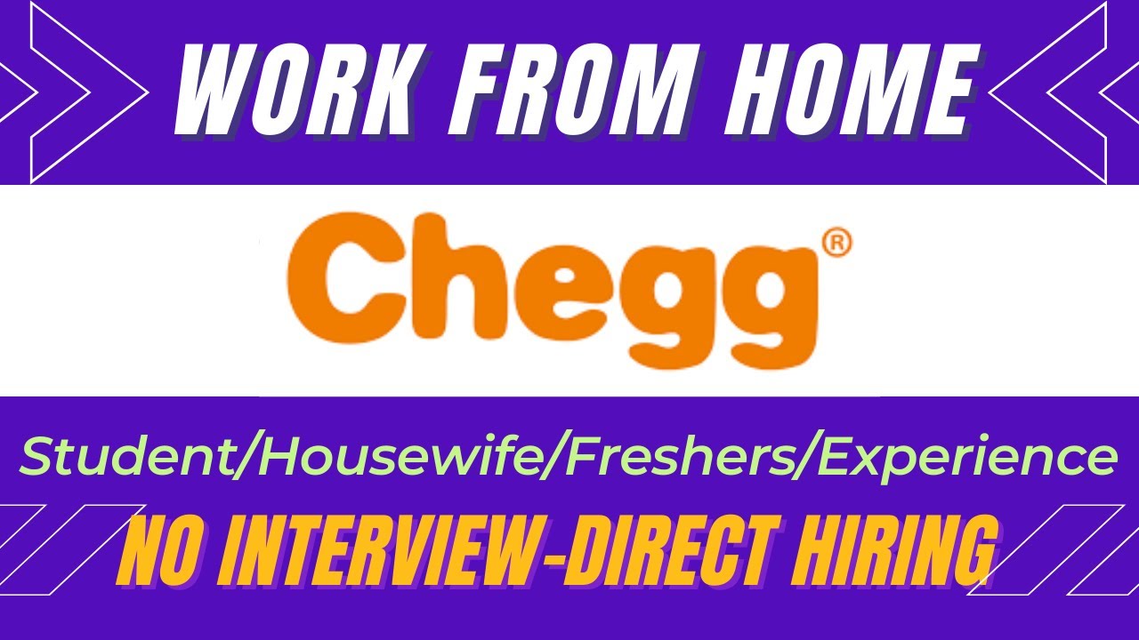 Chegg Is Hiring | Part Time Jobs For Students | Work From Home Job 2022 | Freelancing Jobs