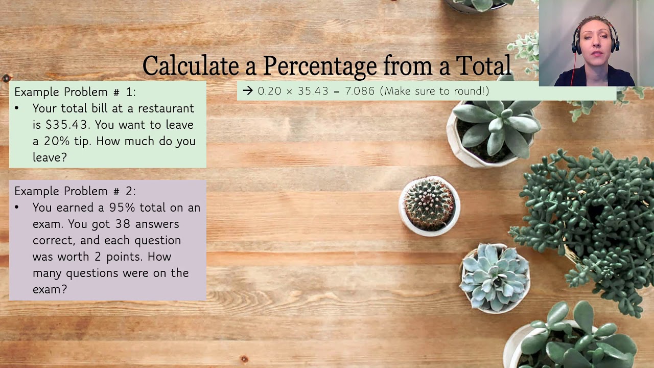 Percentages and Per capita