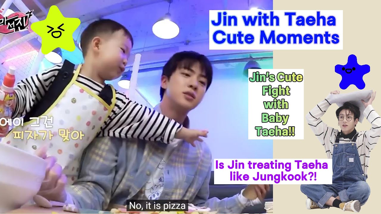 Jin and 3-Year-Old Taeha&rsquo;s Adorable Moments | Jin Funny & Cute Moments🥰💜|| BTS moments with Kids