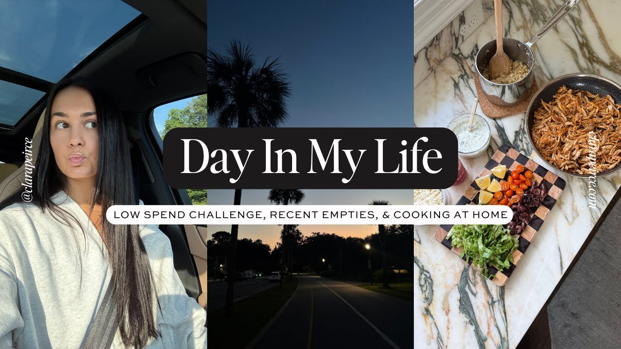 DAY IN MY LIFE: Low Spend Challenge, Project Pan/Recent Empties, & Cooking At Home