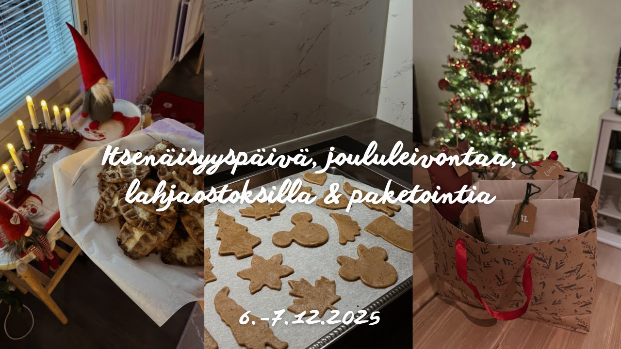 Itsenäisyyspäivä, joululeivontaa & uuden viikon valmistelua 🕯️💫  jouluvlogi #2