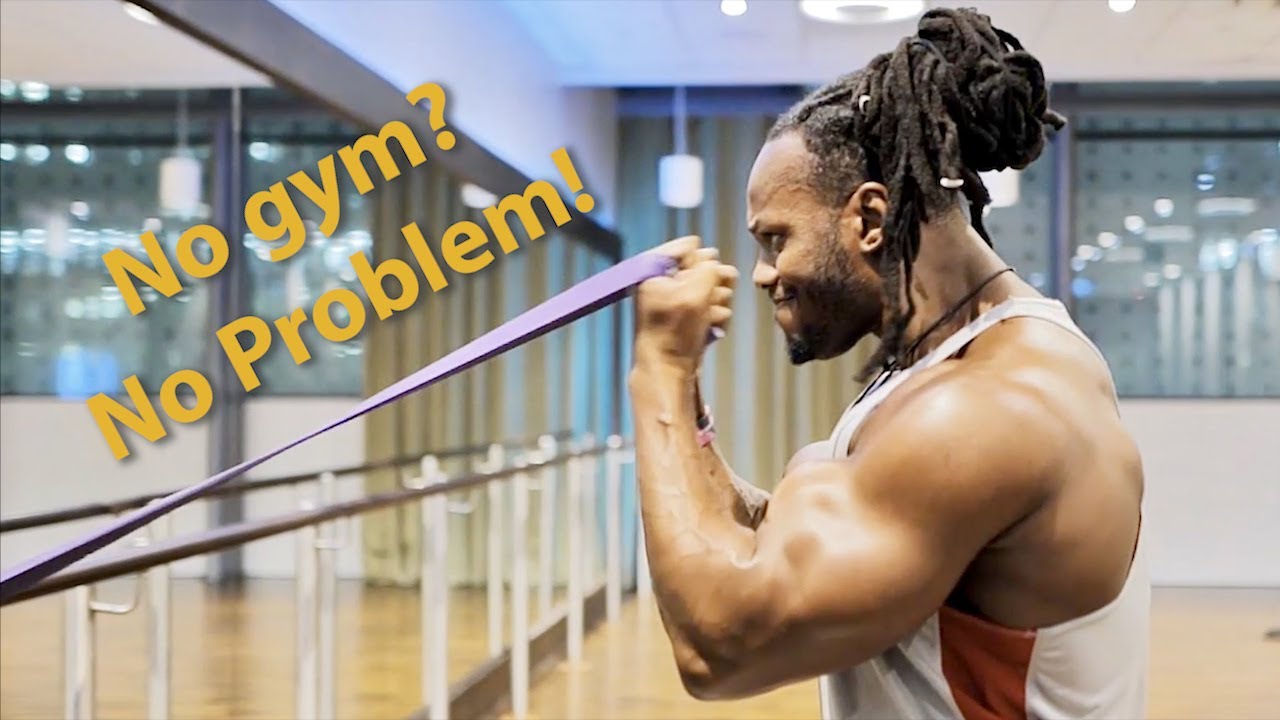 BANDS WORKOUT FOR BICEPS - NO GYM REQUIRED