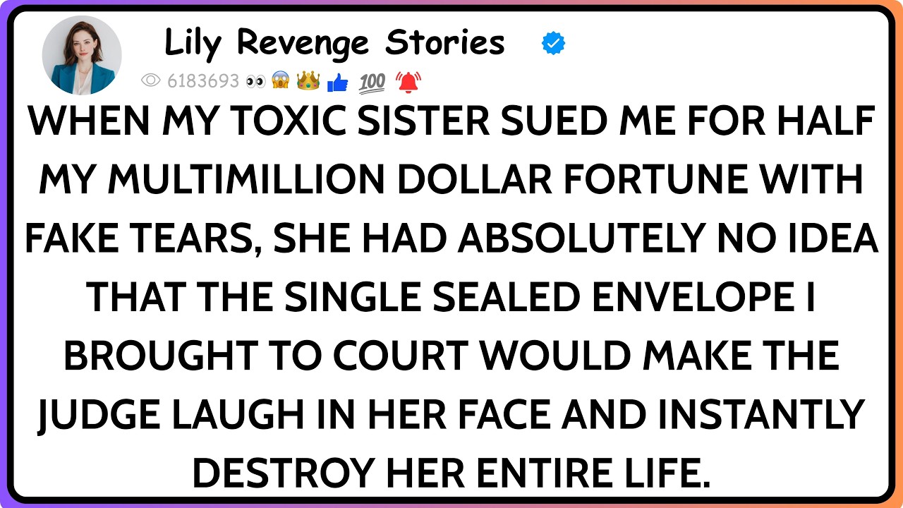 When My Sister Tried To Steal Half My Fortune, I Gave The Judge An Envelope; And He Laughed At Her.