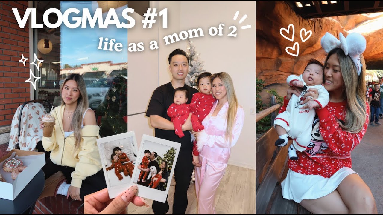 FIRST WEEK OF VLOGMAS! YAY! Holidays at Disney, Sister in town, + a Xmas Party! | Life as a Mom of 2
