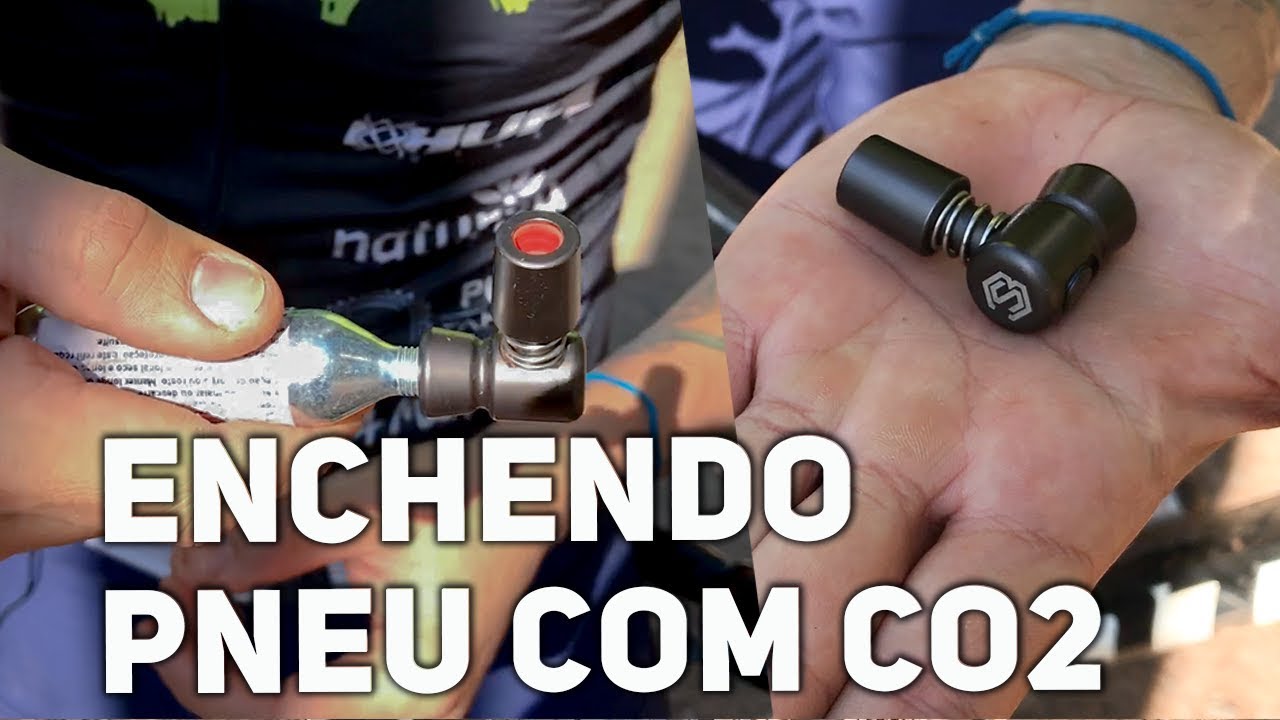 Como utilizar cilindro CO2 para encher pneu e teste do gatilho aplicador da S-Tres